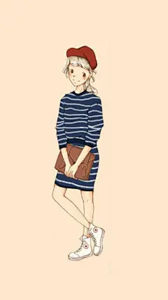 女生服装搭配。侵删。转自纹字锁屏 原处不知。 可做手机壁纸。