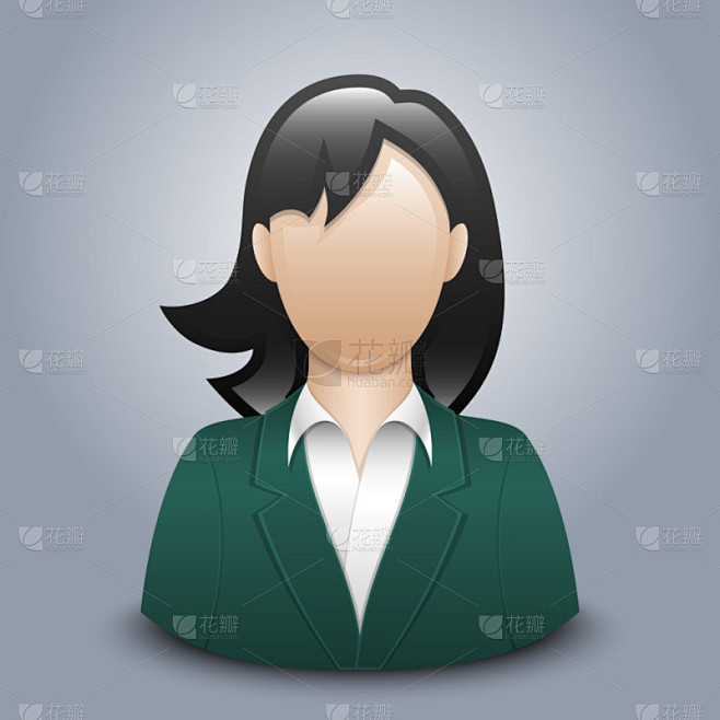 女性用户图标