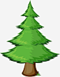 绿色松树高清素材 卡通 手绘 松树 树木 绿色 免抠png 设计图片 免费下载