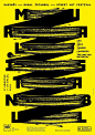 黑黄配色的创意海报设计 ​​​