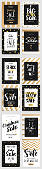 Set of Christmas Sale Banners : Set of Christmas Sale Flyer Template for websites and mobile websites