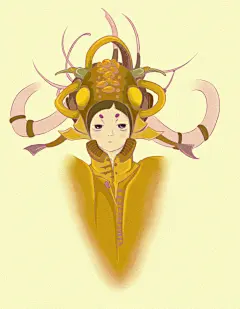 夏小斜  的插画 甲壳虫