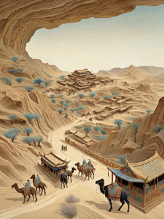 山人杂兴采集到AI古风