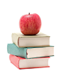 Royalty-free Image: Apple on a Stack of Book