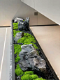 新中式日式庭院枯山水造景 永生苔藓青龙石微景观 仿真假植物装-淘宝网