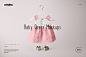 女童婴儿连衣裙儿童服装平铺展示效果图VI智能图层PS样机素材 Baby Dress Mockup Set 4 - 南岸设计网 nananps.com