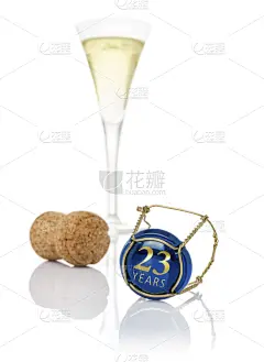 雕刻图像,香槟,鸭舌帽,23号,周年纪念,请柬,贺卡,背景分离,婚礼,2015年