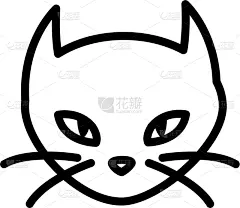 猫,性格,黑色,动物头,可爱的,秘密,华丽的,暗色,怪异