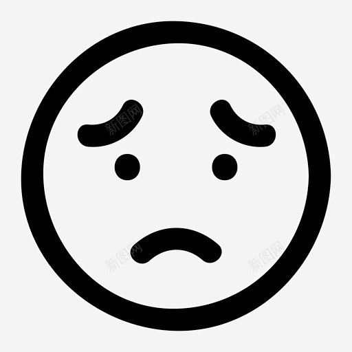 忧愁悲伤时下图标 负担 icon 标识 标志 UI图标 设计图片 免费下载 页面网页 平面电商 创意素材