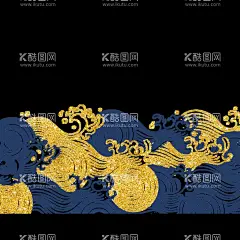 山水纹理  - 源文件下载【酷图网】国潮,山水,中国风,山川,河流,云朵,插画,手绘,卡通,中国山水,国画,纹理,纹路,