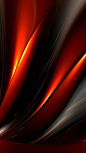 red, orange, light, yellow, fractal art, line, iphone wallpaper