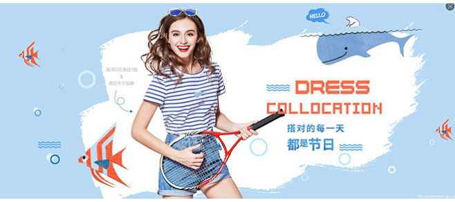 女装流潮时尚可爱欧美韩版少女文艺唯美简约...