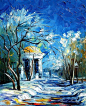 Winter Sun - By Leonid Afremov