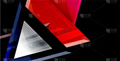 抽象,背景,三角形,形状,几何形状,黄色,白色,红色,粉色,蓝色