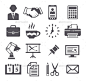 办公室图标——业务图标Office Icons - Business Icons公文包、商业、商人,计算器,日历,时钟,咖啡,电脑,接触,杯子,文档,握手,图标,图标,灯,笔记本电脑,邮件,监视器,办公室,铅笔,电话,演讲中,打印好,剪刀,集,茶,团队,用户界面,矢量 briefcase, business, businessman, calculator, calendar, case, clock, coffee, computer, contact, cup, document, handshake