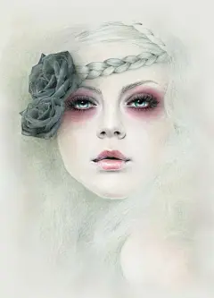 国外大师唯美彩铅插画