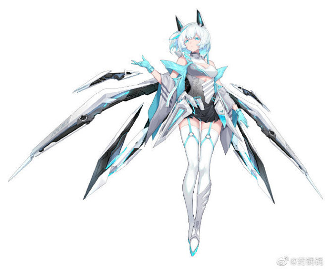 为rog玩家国度绘制的官方二次元形象ro姬希望大家喜欢