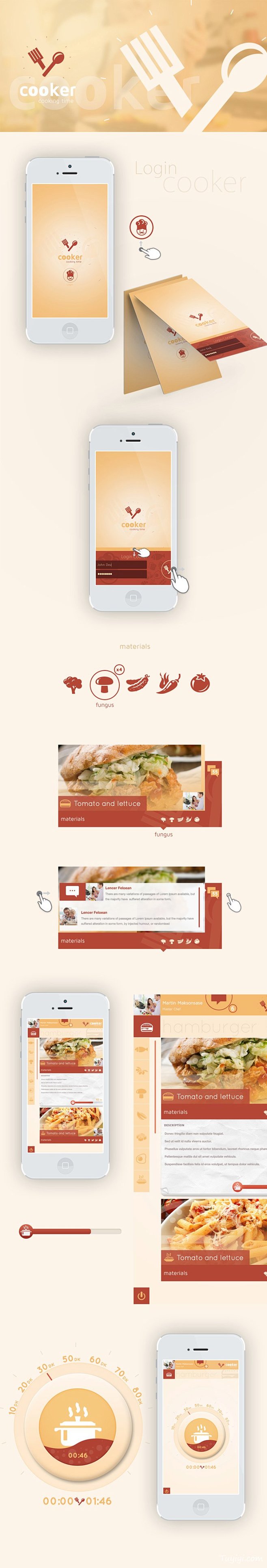 美食app UI产品界面设计
