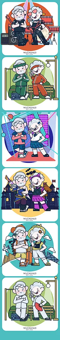 插画 - 描边插画