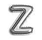 金色银色玫瑰金质感英文字母数字文字派对气球字PSD元素PNG素材
