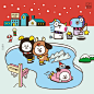 #LINE FRIENDS_CREATOR# #BT21# 吵吵闹闹快乐的假日派对开始啦！<Holiday in BT21 Town> 冬季主题图库来了，#BT21_LFCR创意挑战# 再度来临！即日起至12月23日，带话题上传你的定制作品并@BT21_official ,抽取10名最佳创意粉丝送上100元定制优惠券！@微博抽奖平台 ​​​​