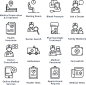 Black Medical & Health Care Icons Set 2 - Outline Series