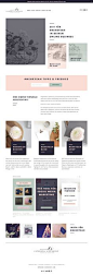 Squarespace website | Minimal web design | Feminine Squarespace design | Station Seven | Click through to buy!