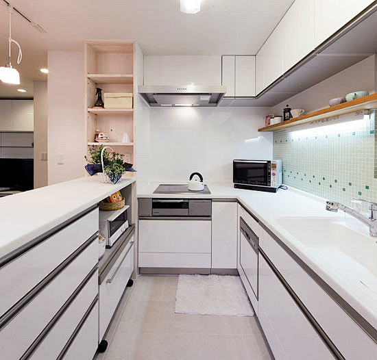 实创装饰 厨房设计 白色橱柜 简约风格 ...