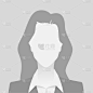 Person gray photo placeholder woman