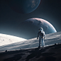 FFALCON2022_An_astronaut_stands_on_the_surface_of_the_moon_faci_a