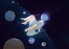 百年孤独：星河05_中下游__插画师作品_涂鸦王国gracg.com