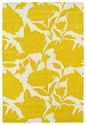 现代简约风格黄白色花纹地毯贴图
