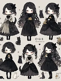 哥特暗黑色系乌鸦龙猫女孩合集 - 小红书