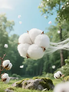 服装面料棉花元素