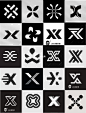 灵感采集⭐300个字母X元素图形logo设计分享