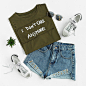 romwe-fashion:
“ Army Green Ripped Patch Drop Shoulder T-shirt
”