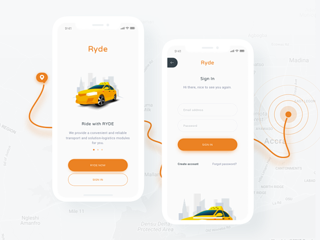 Ryde App - Login