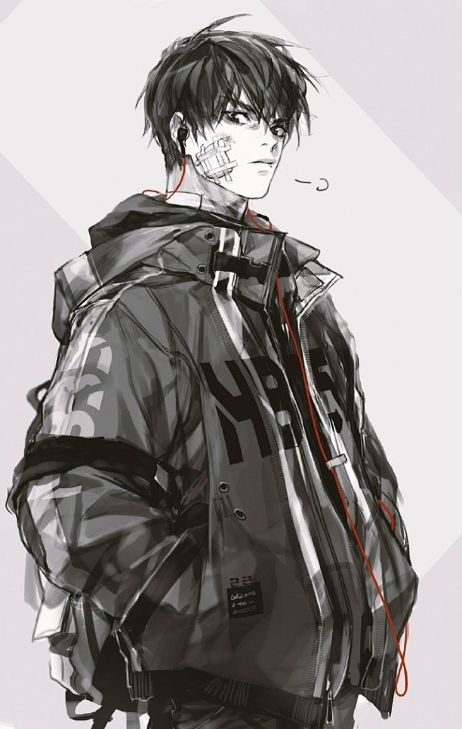 #授权转载# HABAN太太笔下的动漫男...