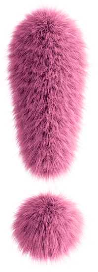 Pink 3D Fluffy Symbo...