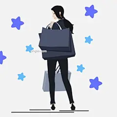 卡通时尚购物女人图片大小2000x2000px 图片尺寸140.51 KB 来自PNG搜索网 pngss.com 免费免扣png素材下载！插画人物#长发美女#电商#都市#都市女性#高跟鞋#购物#购物袋#购物女孩#卡通#卡通手绘#酷女孩#女人节#