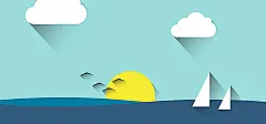 海边,海水,扁平,海鸥,海报banner,卡通,童趣,手绘图库,png图片,网,图片素材,背景素材,131483@飞天胖虎