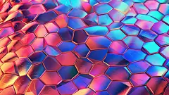 简约时尚渐变赛博朋克镭射感背景图