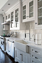 Who can resist a white kitchen??? For more interior decor and design ideas, tips and inspiration, follow @bohemiarealty