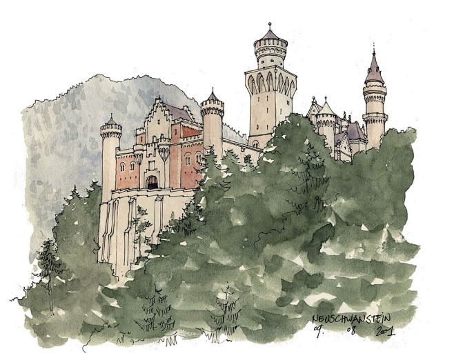国外大师建筑手绘 素描 速写 绘画 (1...