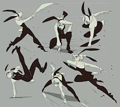 绘۶沐叶之秋采集到动作