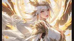 炽翼辉光｜金羽龙女高清桌面壁纸分享