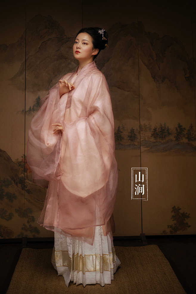 【山涧】服饰女装汉服明制真丝立领长袄袄裙...