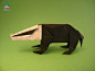 动物手工折纸图解教程—Robin Glynn獾