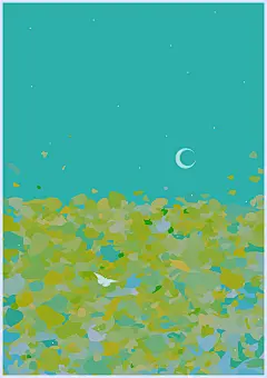 夜风随蝶舞 | 画画的陶然 - 原创作品 - 涂鸦王国插画