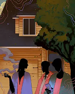 插画师 James Fenner 忧郁风的奇幻插画，​画风独特！#插画# ​ ​​​​